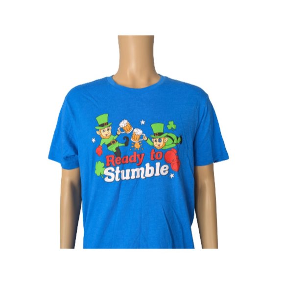 Main and Local Blue Ready to Stumble Graphic T-Shirt L - Picture 3 of 7
